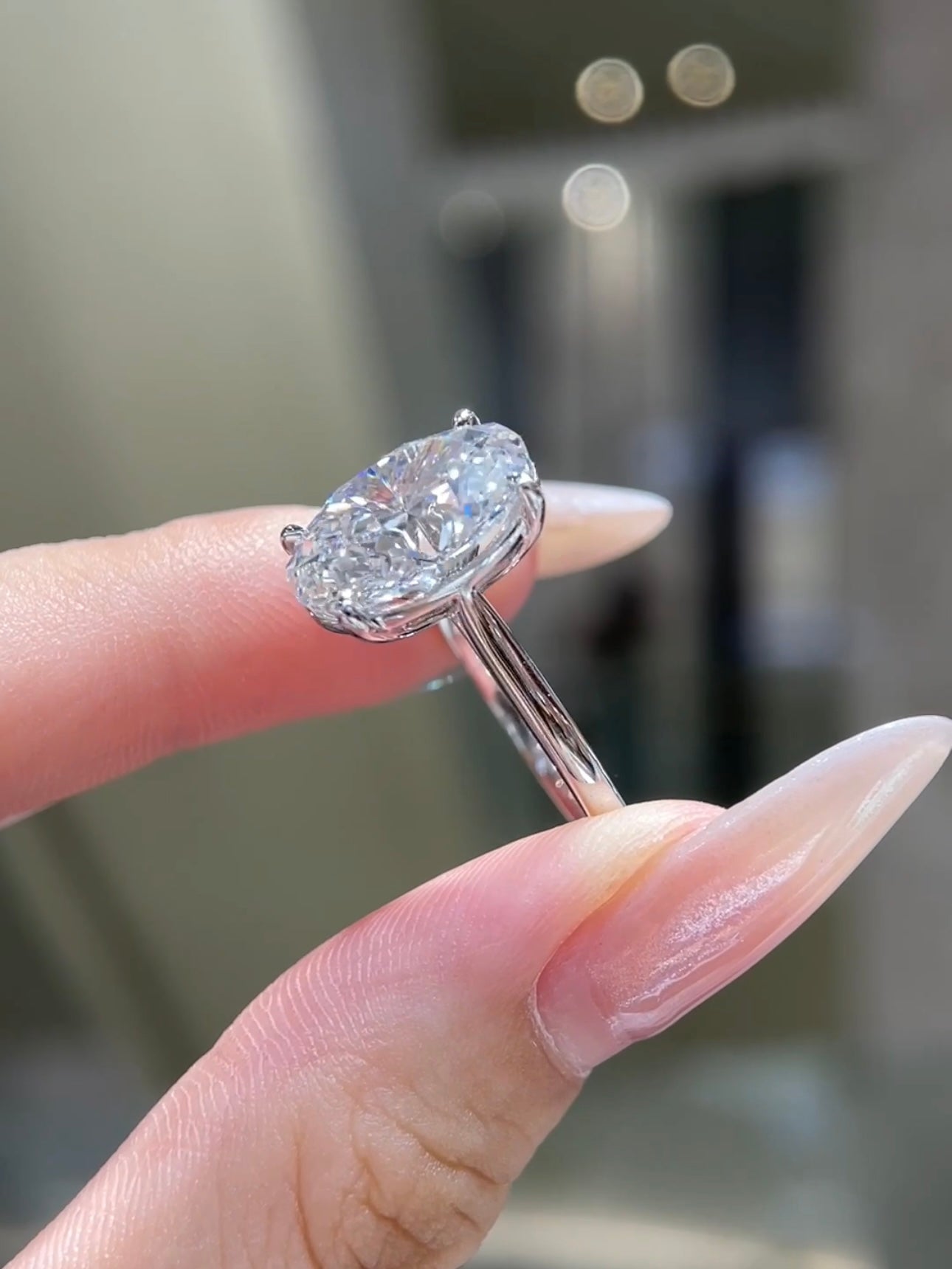 5.01 CT D VS1 Lab-Grown Diamond | Platinum