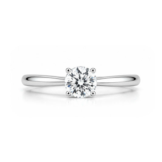 4 prong setting round lab grown diamond