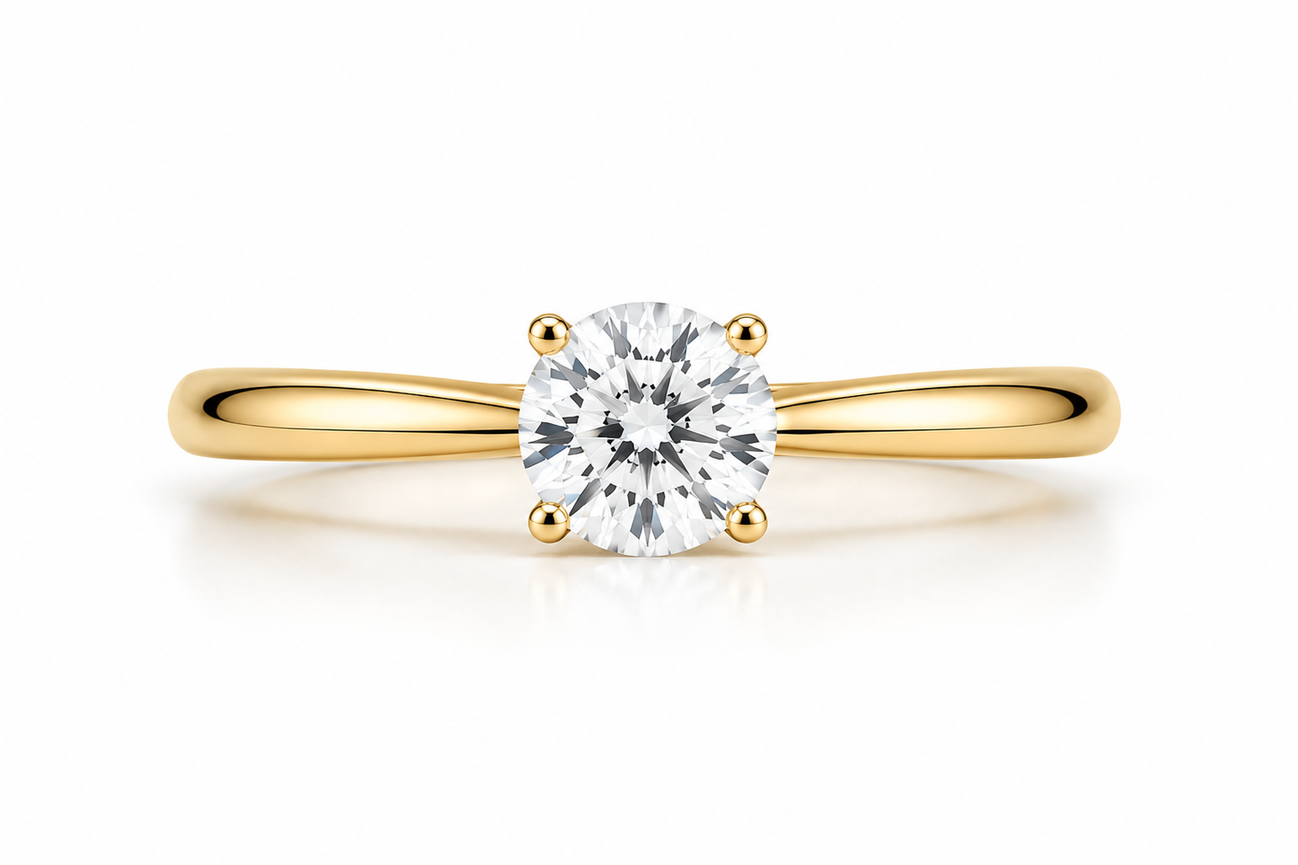 4 prong setting round lab grown diamond