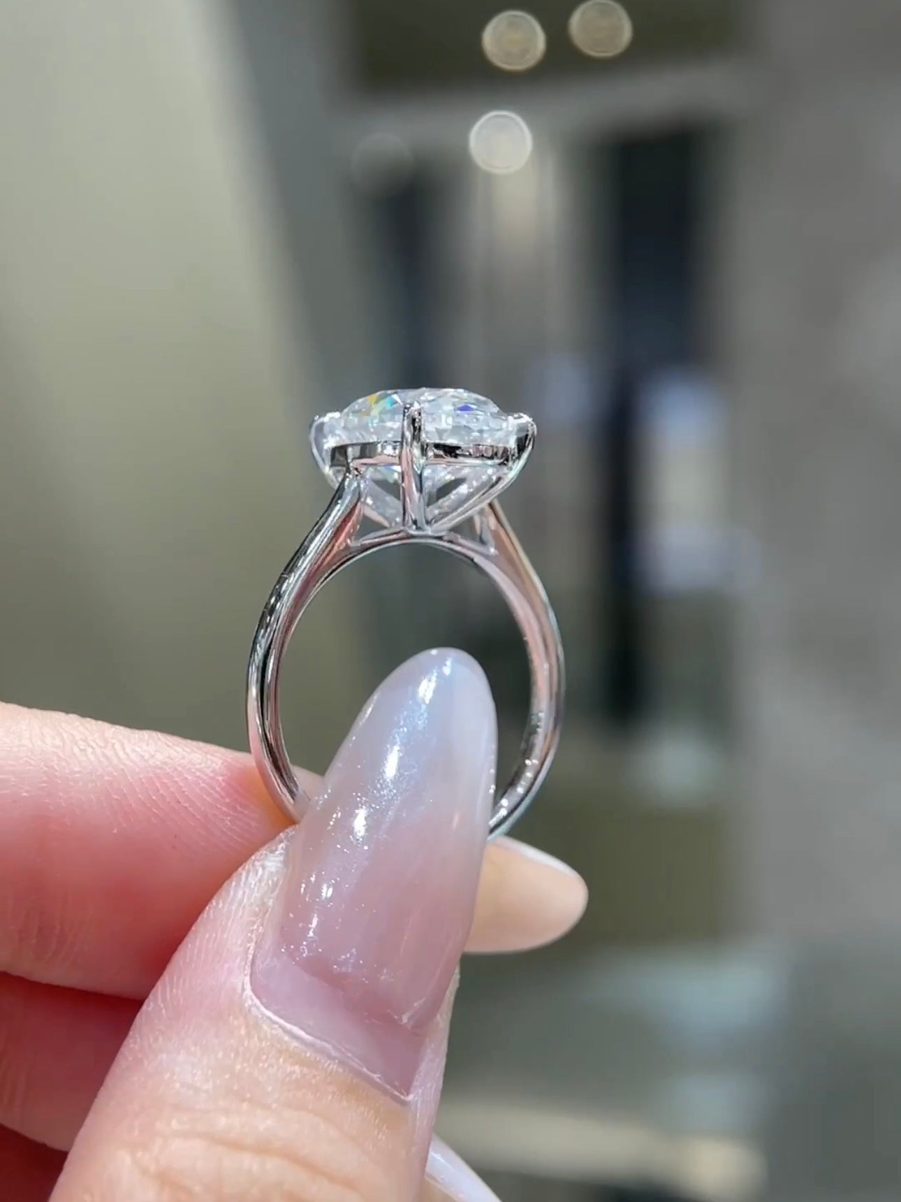 5.01 CT D VS1 Lab-Grown Diamond | Platinum