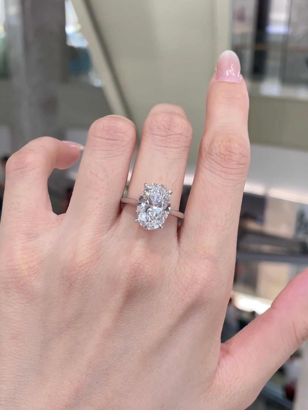 5.01 CT D VS1 Lab-Grown Diamond | Platinum