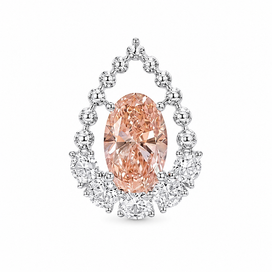 1.02 CT Fancy Intense Pink VVS2 Lab-Grown Diamond | 18K White Gold