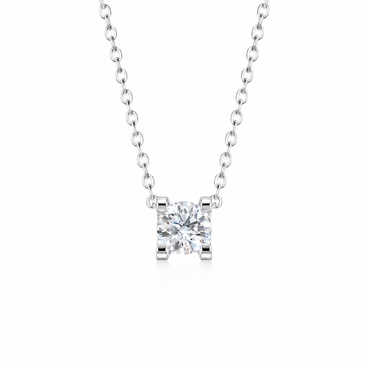 0.71 CT Round Lab Grown Diamond Bull Head Pendant Necklace | Platinum