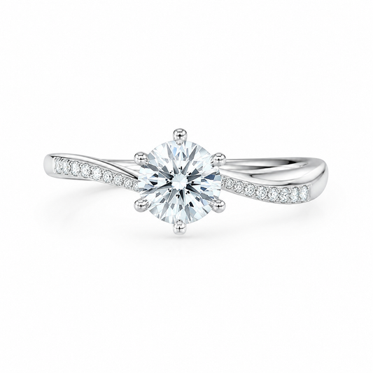 1ct Classic Solitaire Lab-Grown Diamond Ring｜Platinum