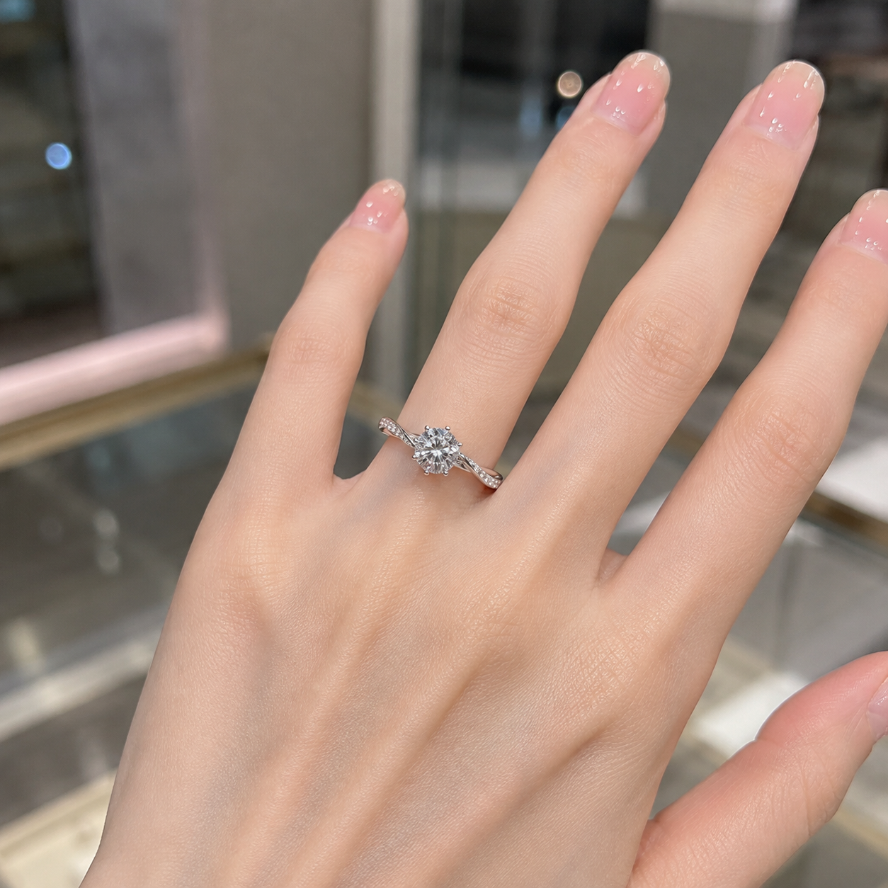 1ct Classic Solitaire Lab-Grown Diamond Ring｜Platinum